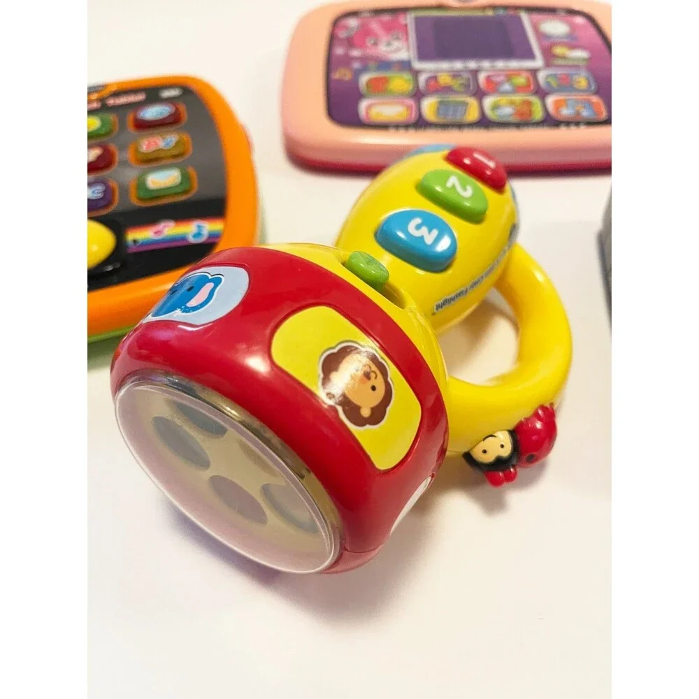 VTech Fisher Price Baby Toddler Electronic Learning Toys Tablet Phone Lot of 4